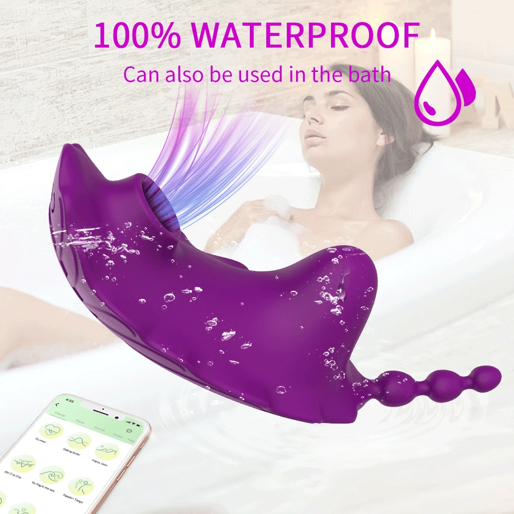 Wearable Vibrator 9 Modes with Bluetooth app