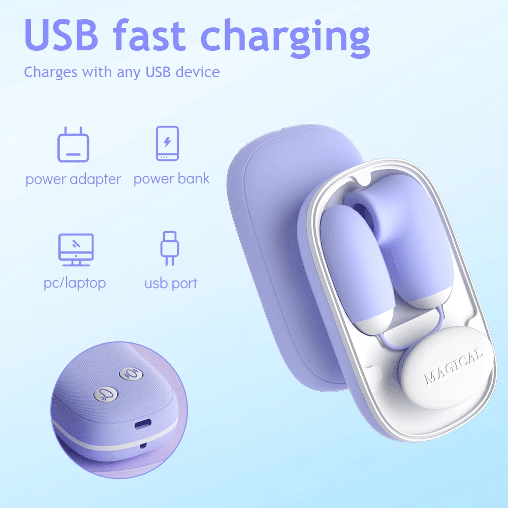 Magical Sucking Vibrating Egg Massager With 24 Modes