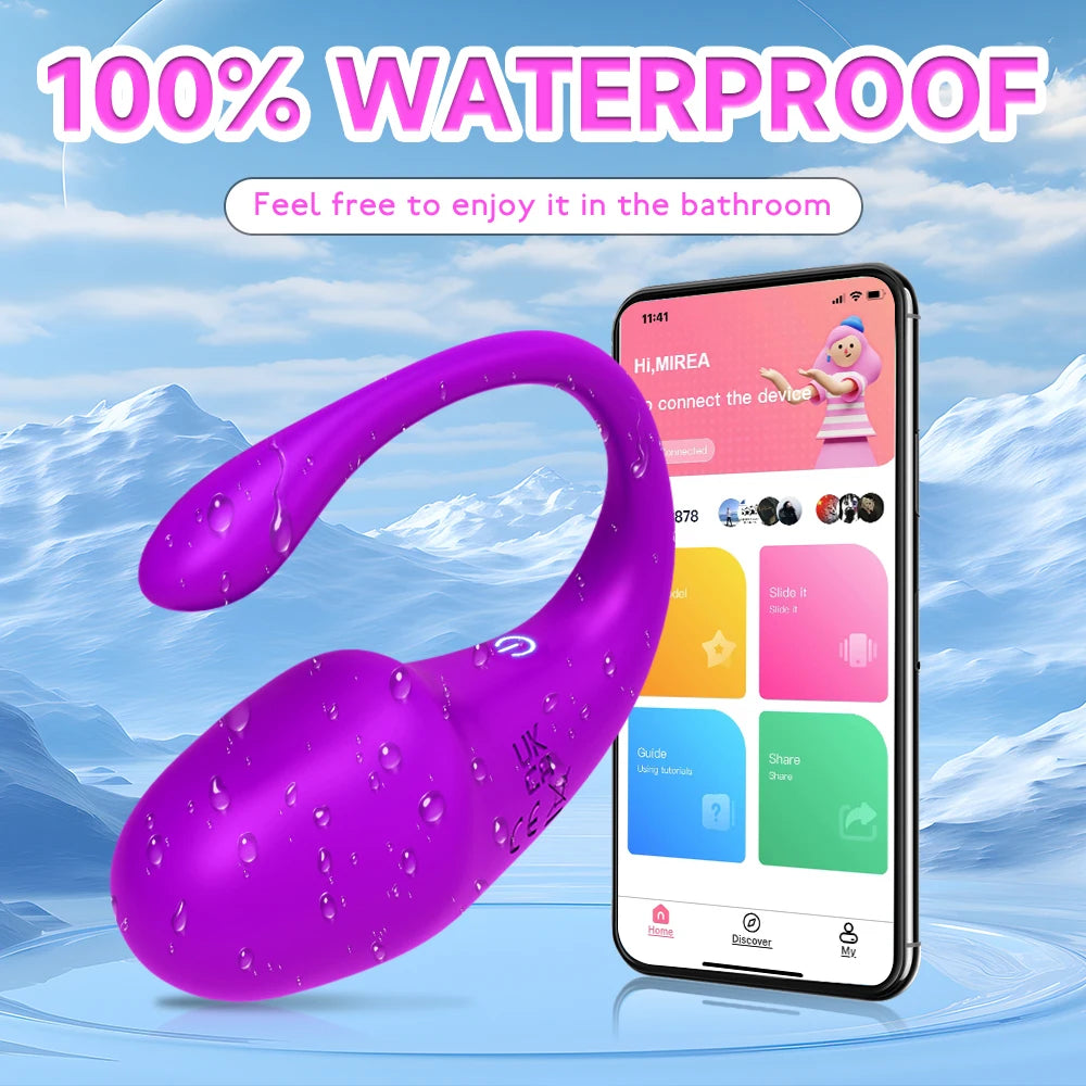 G Spot Realistic Dildo Vibrator Egg With Remote App