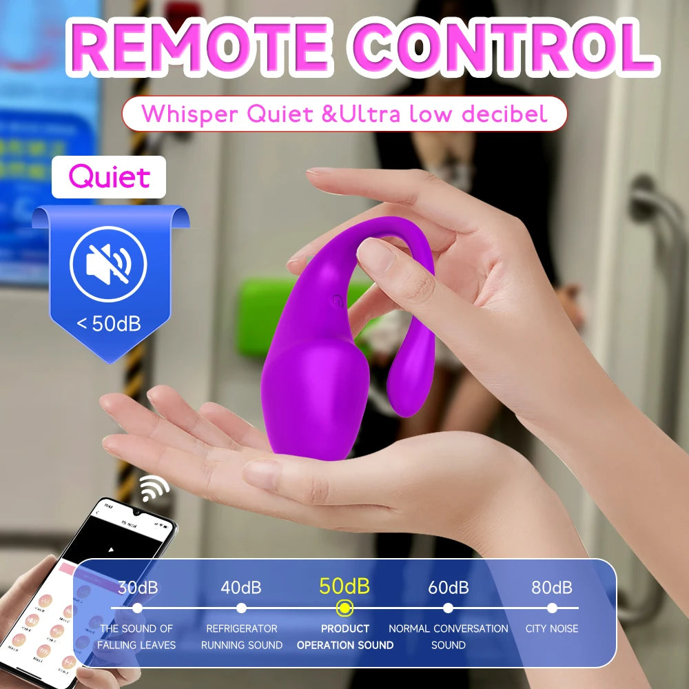 G Spot Realistic Dildo Vibrator Egg With Remote App