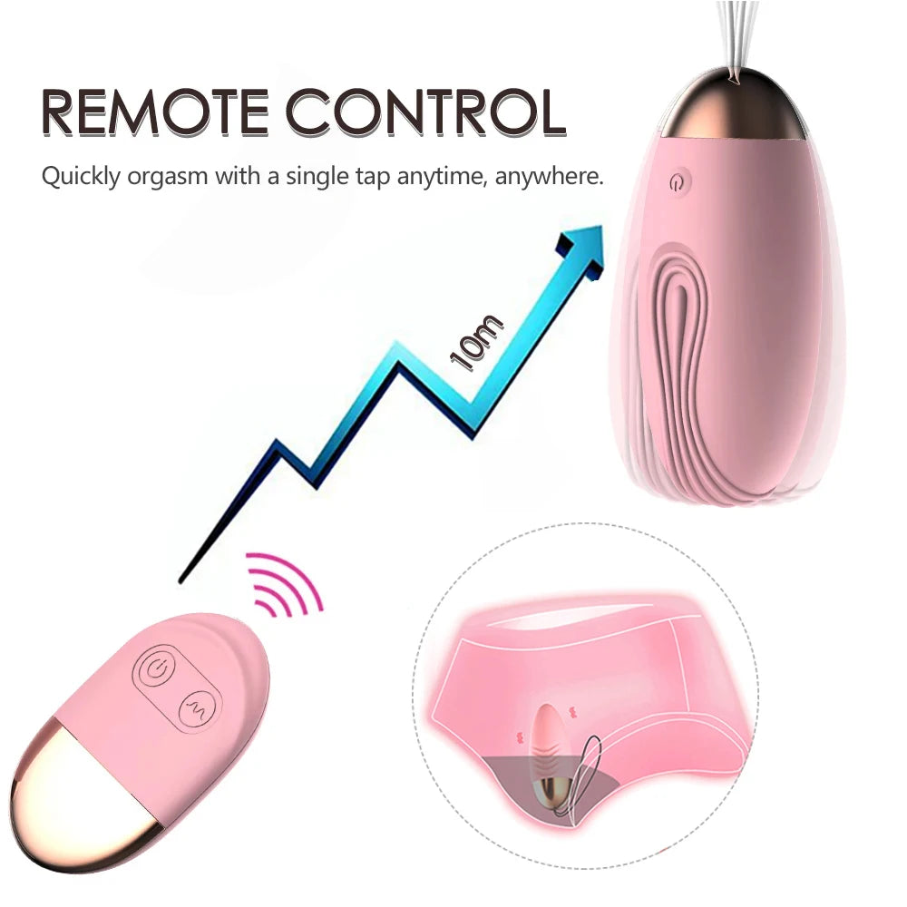 Wearable Panty Vibrator with Remote Control - 10 Vibration Modes Rechargeable