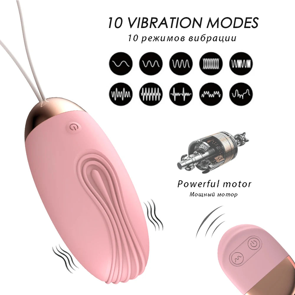 Wearable Panty Vibrator with Remote Control - 10 Vibration Modes Rechargeable