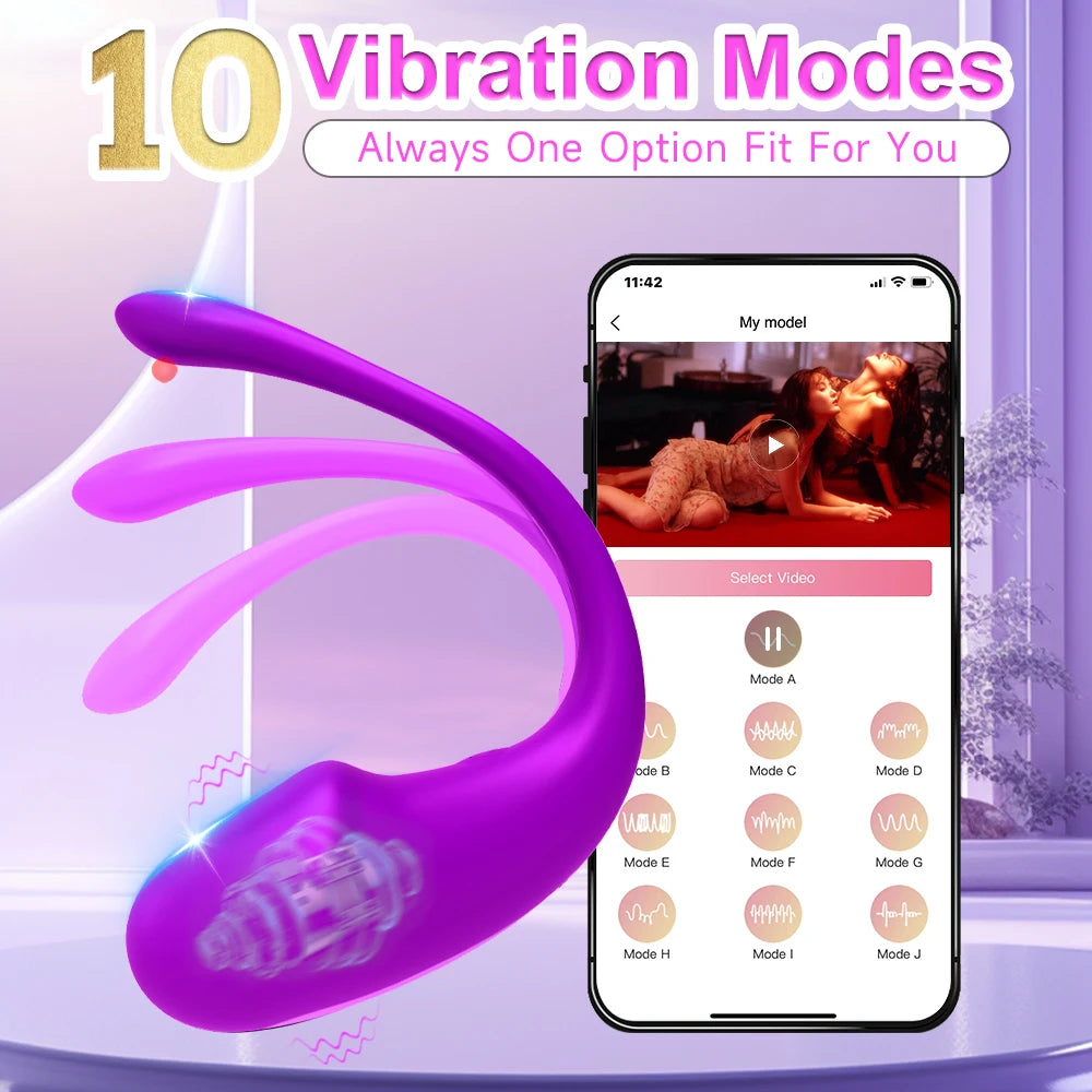 G Spot Realistic Dildo Vibrator Egg With Remote App