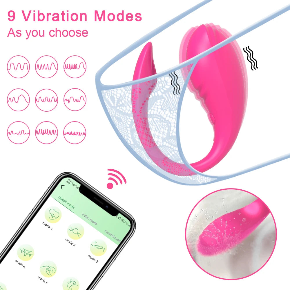 Bluetooth APP Jump Egg Vibrator