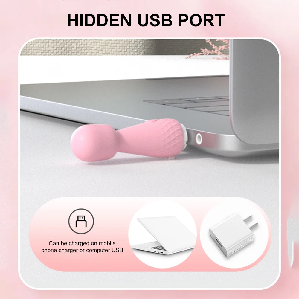 Mini Vibrator - 10 Vibration Modes Rechargeable